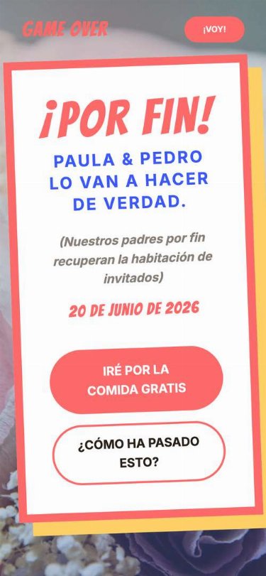 Plantilla Boda divertida