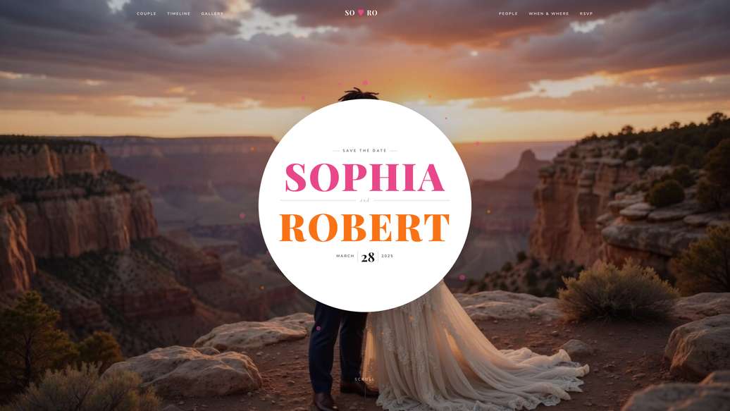 Plantilla de boda Valentina