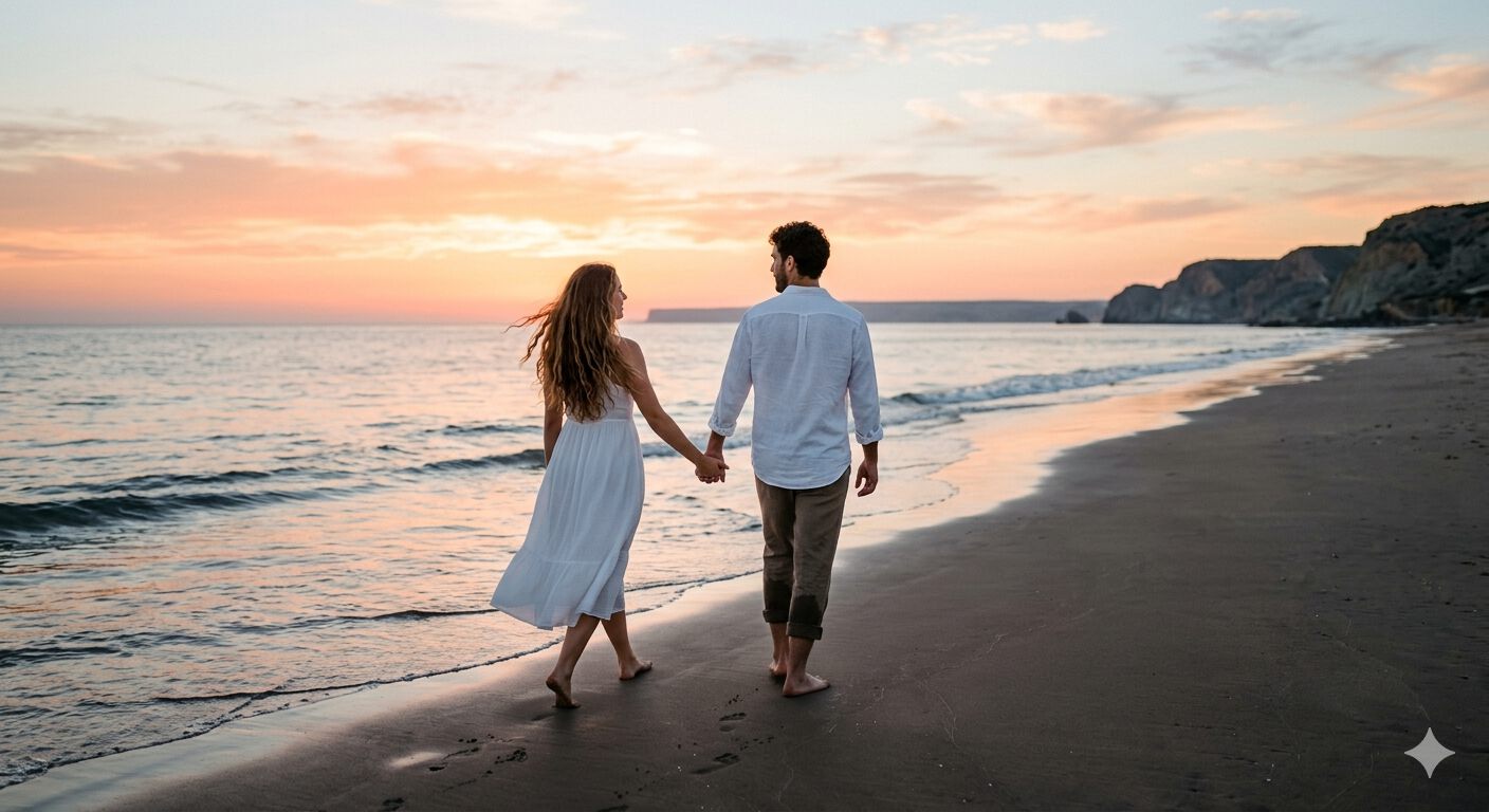 Pareja en la naturaleza