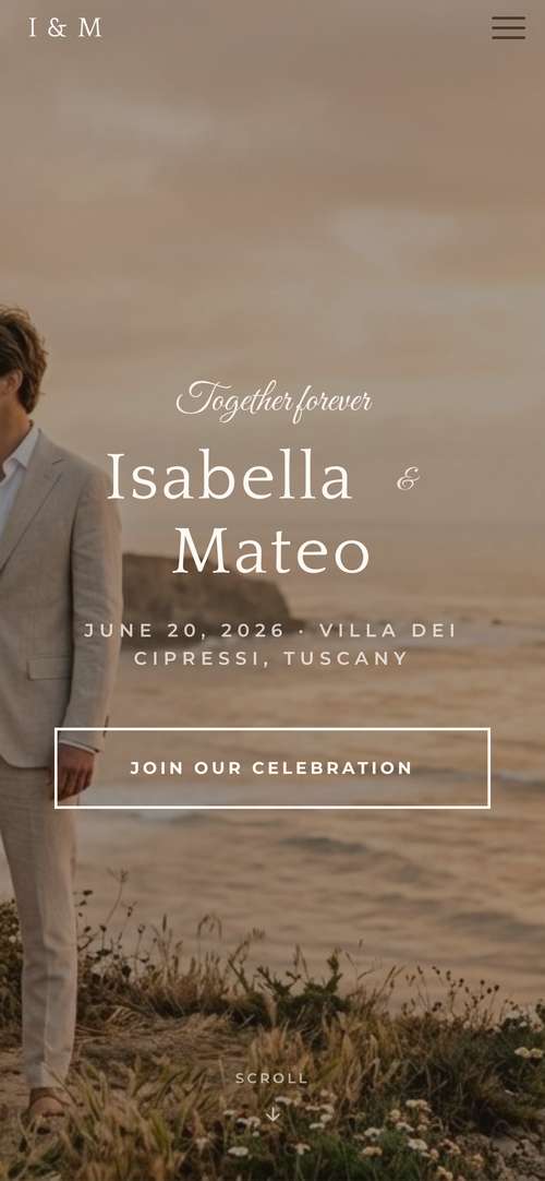 Tuscan Wedding template