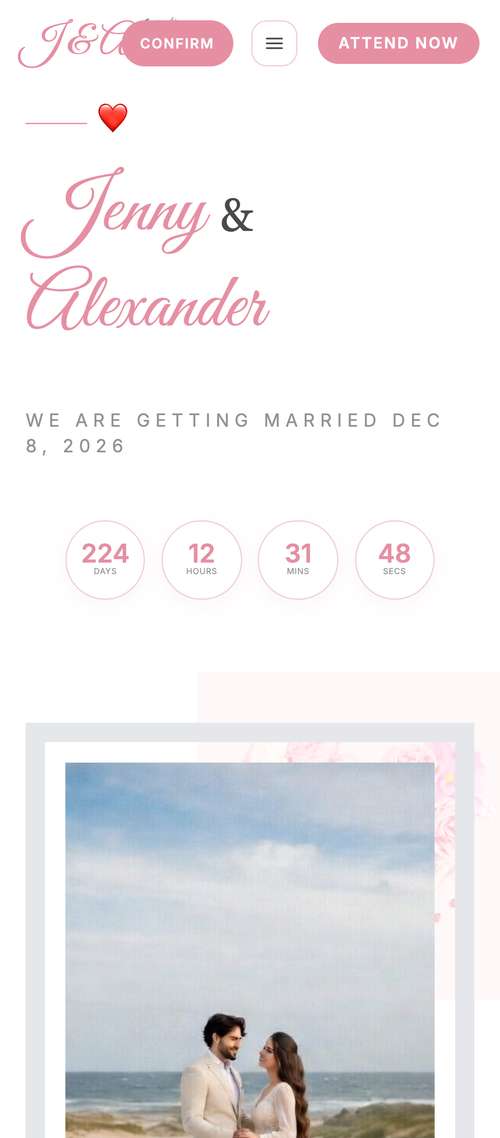 Romantic Floral template