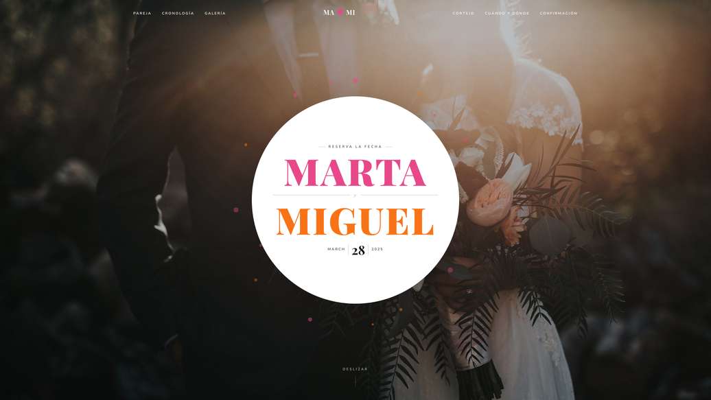 Plantilla de boda Valentina