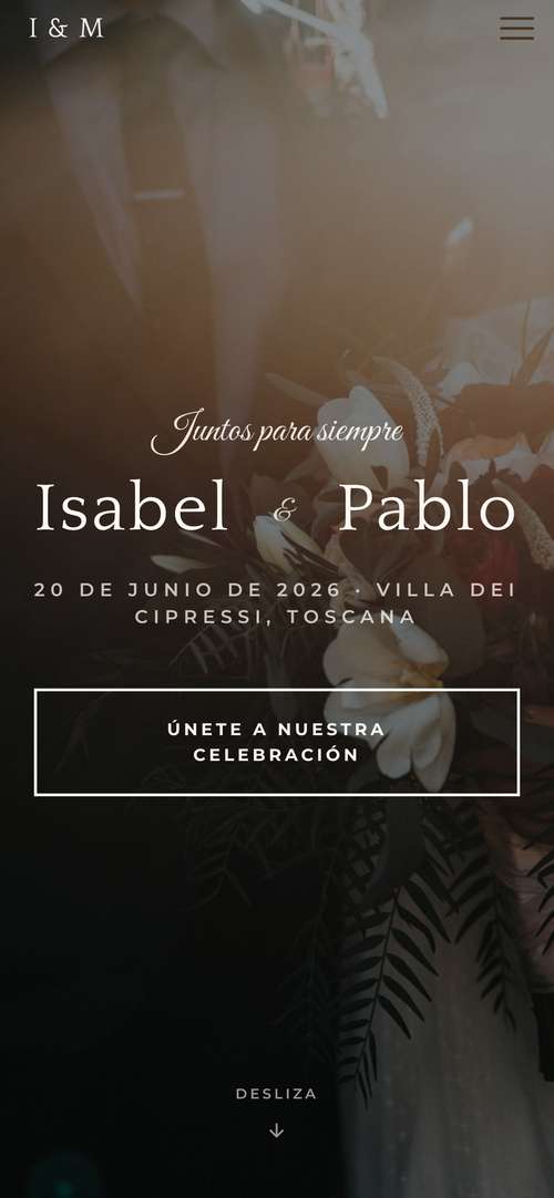 Plantilla Boda en la Toscana