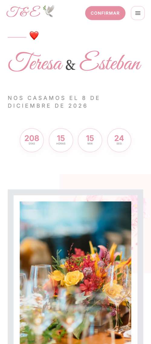 Plantilla Floral romántico