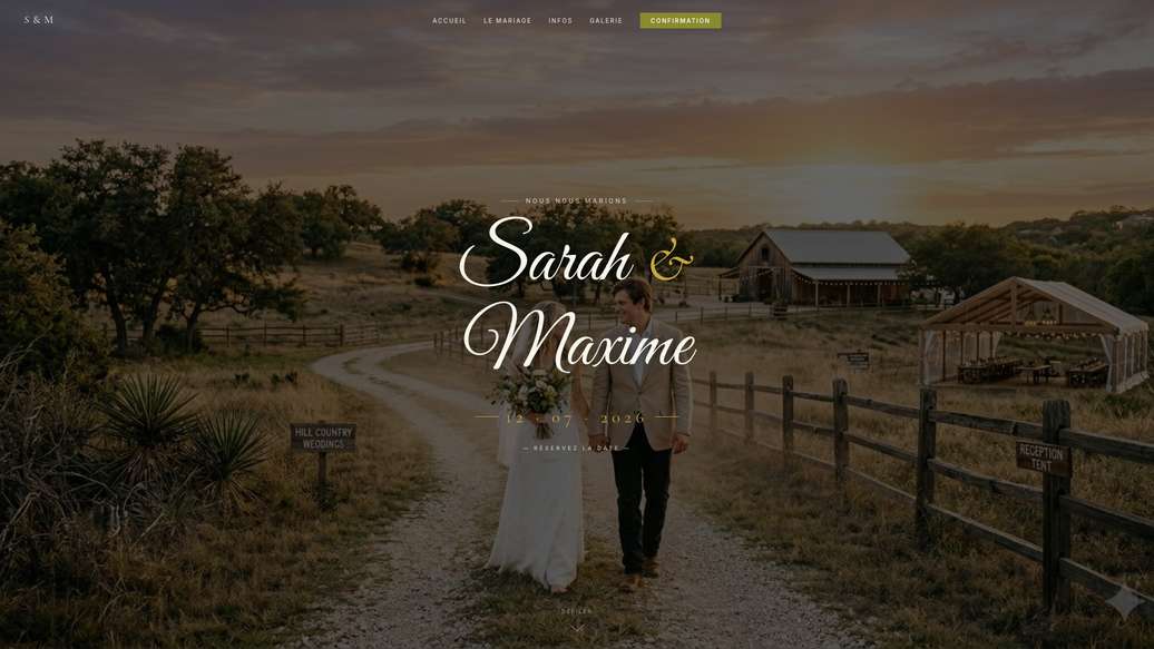 Modèle de mariage Aurora